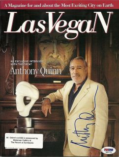 Anthony Quinn signed Magazine PSA/DNA authenticated