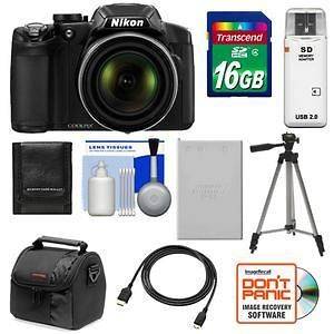 Nikon Coolpix P510 GPS Digital Camera Kit 16.1 MP Black USA