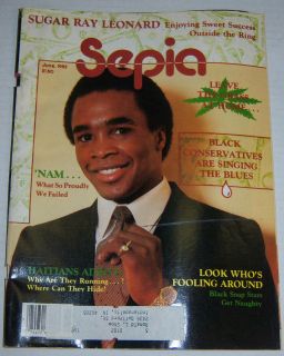 Sepia Magazine Sugar Ray Leonard June 1982 081912R