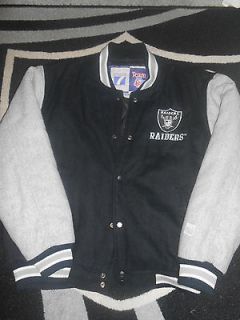 Oakland Raiders Jacket Vintage Logo 7 Varsity 80s Team NFL MEDUIM 