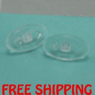   round shape Silicone Eyeglass glasses spectacle screw in Nose Pads LOT