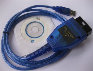 USB OBD II 2 KKL 409.1 OBD2 Cable VAG COM for VW/AUDI