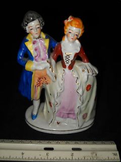 Vintage Colonial Ceramic Figurine Couple, made in Occupied Japan