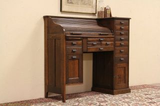 antique oak roll top desk in Desks & Secretaries