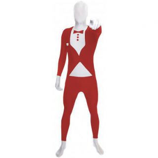 Red Tuxedo Official Morphsuit Costume Size M Medium NEW