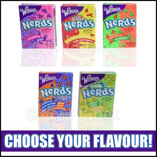 WONKA NERDS AMERICAN RETRO RAINBOW CANDY PICK YOUR FLAVOUR SWEET 46.7g 