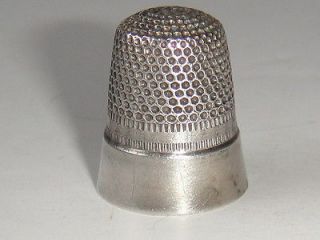 VINTAGE STERLING SILVER THIMBLE number 8
