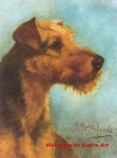 Welsh Terrier Gustav Muss Arnolt Repro oil painting