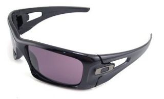 New Oakley Sunglasses Crankcase Polished Black w/Warm Grey #9165 01