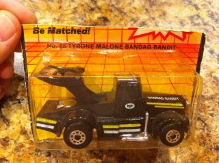 Vintage Matchbox Car #65 Tyrone Malone Bandag Bandit Truck #35995 NIB 