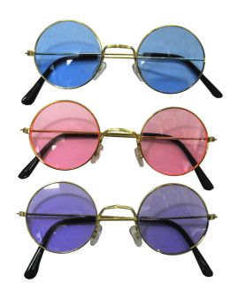 John Lennon Colored Sunglasses 1 Pair (colors vary) Christmas Party 