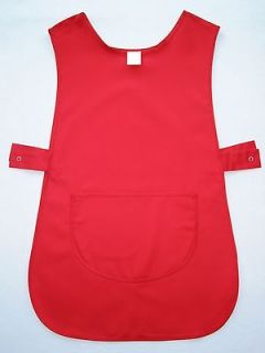 RED POCKET TABARD APRON SMALL LARGE & XL EXCELLENT QUALITY TABBARD