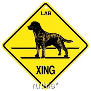 Labrador Retriever Dog Crossing Xing Sign New Lab