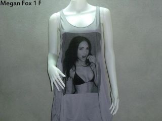 Megan Fox Tank Top Woman Dress Shirt Sexy Model Movie Film Rock Indie 