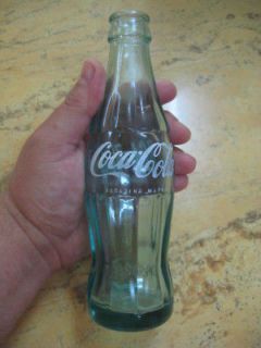 VINTAGE OLD VERY RARE BULGARIAN SOLID GLASS COCA COLA BOTTLE   0.200 L 