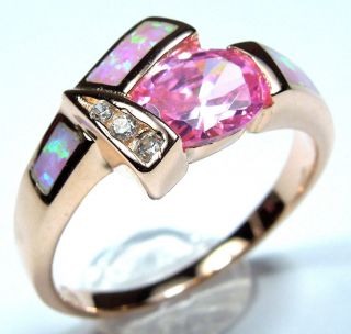 fire opal ring gold
