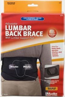   6721 Adjustable Lumbar Back Brace Support Pain Relief Adjustable