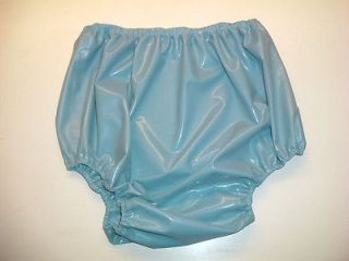 Latex baby san pants summer blue rubber sissy adult size