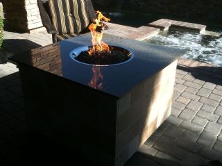 Outdoor Custom Fire And Ice Firepit Table Patio Furniture Propane Or 