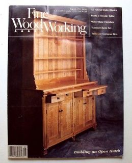   WOODWORKING Magazine #89 Open Hutch Trestle Table Turned Chess Set