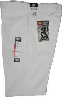  Plain Front Twill Pants White  874 Series  W 29 to W 44