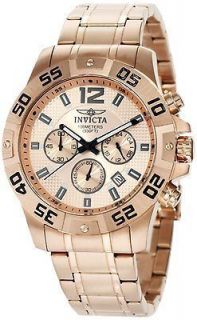 NEW Invicta 1504 Chronograph 18k Rose Gold Ion Plated Stainless 