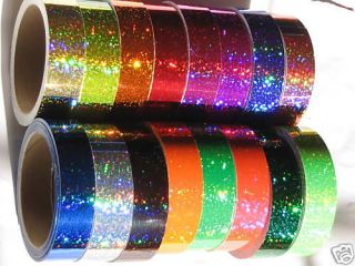 ANY Color Glittering Holographic Tape 1 x 150 feet