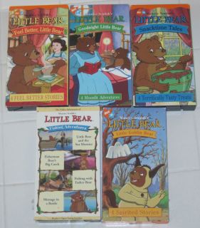 Sendak LITTLE BEAR Lot 5 VHS~Goblin Bear/Fishing Adventure/Goodnight 
