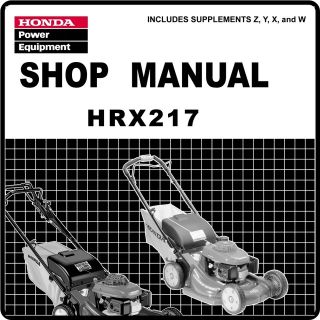 Honda HRX217 Lawn Mower Service Repair Manual 61VH700E7
