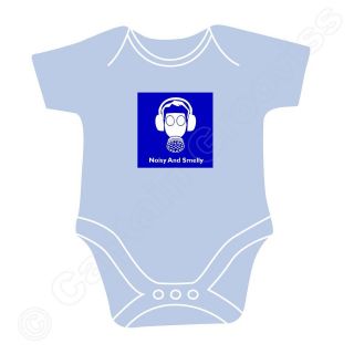 Noisy Smelly Gas Mask Baby Grow