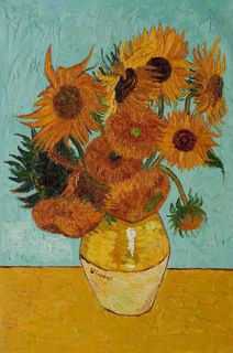 Vincent Van Gogh Sunflowers Oil Painting Abstract Canvas Art 