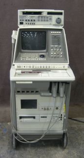HP Sonos 1000 Ultrasound Machine w/ Sony Printer & Panasonic VCR