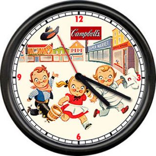 Campbells Soup Kids Western Theme Cowboy Cowgirl Diner Kitchen Wall 