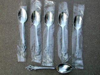 Community Oneida Stainless Cherbourg (6) 6 Tea Spoons As Shown