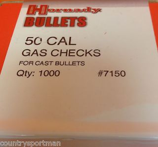 Hornady 50 Cal Gas Checks for Cast Bullets Qty 1000 #7150