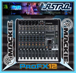   12 Professional Effects Mixer With USB 12 Channel PA Live Pro FX 12
