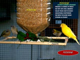 BIRD FEEDER NEW Seed Hanging Finch Canary Budgie Parrot Wild Cage 