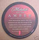 MICHELOB ULTRA AMBER BEER Coaster Anheuser Busch MO Bud