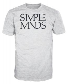 Simple Minds Contemporary Rock U2 INXS Pet Shop Boys T Shirt (Grey)