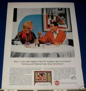 1964 RCA Color TV Ad Joey Bishop Show photo