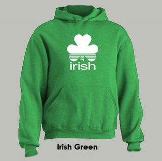 IRISH ~ HOODIE parody adidas ireland eire shamrock ALL SIZES 