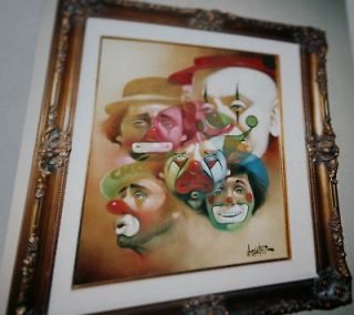 clown painting in Art from Dealers & Resellers