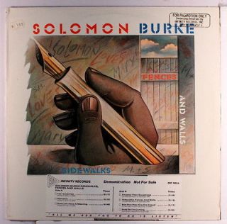 SOLOMON BURKE Sidewalks, Fences And Walls (soul vinyl LP)