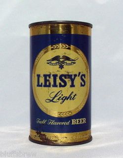Leisys Light Beer 12 oz. Flat Top Beer Can Cleveland, Ohio
