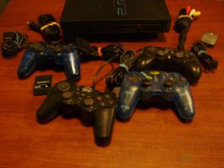 Sony PlayStation 2 System / Console w/ 102 Games & 4 Controllers PS2 
