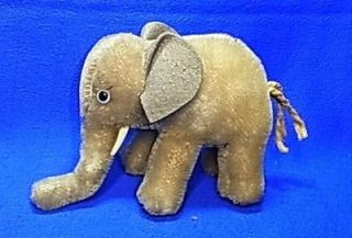 Beauty Vintage German Stuffed Animal Steiff Elephant # BO