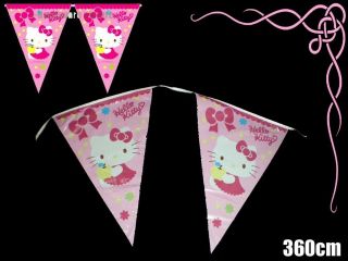 Sanrio Hello Kitty Birthday Party Supply 3.6M Banner Bunting Flag h163
