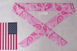 Cowboy Neck Coolers Western Cooling Bandana Scarf COOL Tie Wrap Pink 
