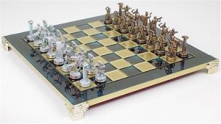 Giants Battle Brass & Copper Chess Set & Board Package