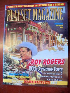 Playset Magazine #60, Roy Rogers playsets+Marx Nativity+ apostles sets 